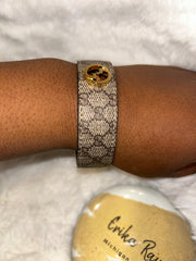 Gucci Blonde Leather Bracelet