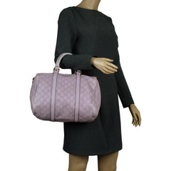 Gucci Lavender Guccissima Boston Bag