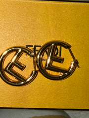 Fendi F Is For Fendi Hoop Earrings