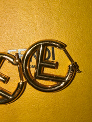 Fendi F Is For Fendi Hoop Earrings