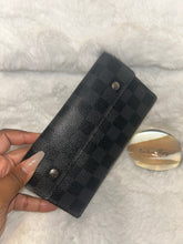 LV Graphite Accordian Wallet