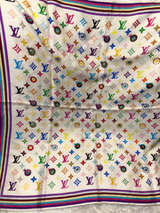 Takashi Murakami Multicolor Eye Love You Scarf