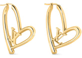 LV Fall in Love Heart Hoop Earrings