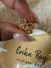 Dior Gold Clip On Earrings