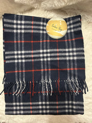 Burberry Blue Vintage Cashmere Scarf