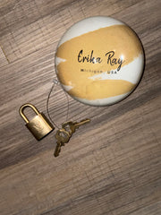 LV Gold Lock & Key Set- TWO KEYS