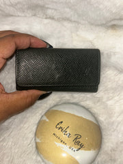 LV Green Taiga 4 Ring Key Holder