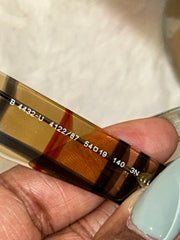 Burberry Check Round Sunglasses