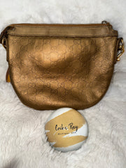 Gucci Gold Bronze Guccissima Leather Crossbody Bag