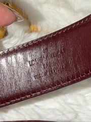 LV Burgundy Belt