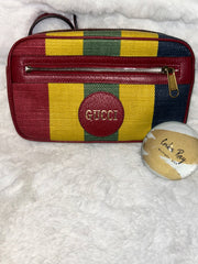 Gucci Striped Canvas Multicolor Belt Bag