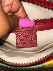 Gucci Striped Canvas Multicolor Belt Bag