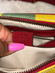 Gucci Striped Canvas Multicolor Belt Bag