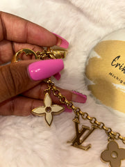 LV Fleur De Monogram Bag Charm
