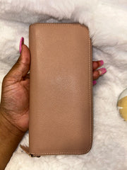Dior Pink & Gold Zippy Long Wallet