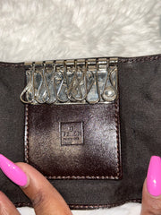 Fendi Zucca 8 Ring Key Holder
