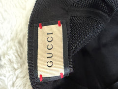 Gucci Logo Black Baseball Cap