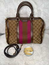 Gucci GG Canvas Web Boston Bag