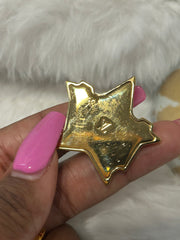 LV Metal Magnetic Brooch