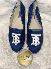 Burberry Blue Monogram Espadrilles