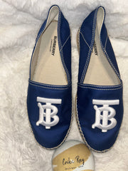 Burberry Blue Monogram Espadrilles