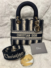 Christian Dior Medium Lady D-Lite Striped Bag