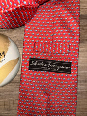 Salvatore Ferragamo Red Silk Tie