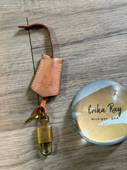 LV Vachetta Key Bell & Lock/Key Set