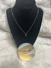 Tiffany &Co Gold 18K Open Heart Necklace