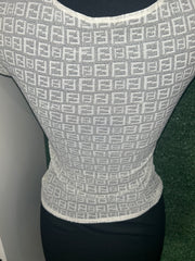 Fendi White FF Monogram Shirt