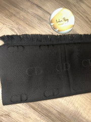 Christian Dior Black Monogram Scarf