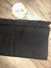 Christian Dior Black Monogram Scarf