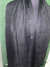 Christian Dior Black Monogram Scarf