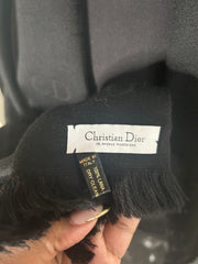 Christian Dior Black Monogram Scarf