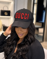 Gucci Logo Black Baseball Cap