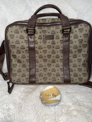 MCM Brown Vintage Visetos Briefcase