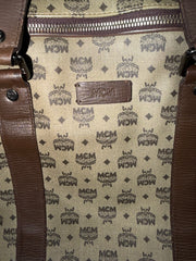 MCM Brown Vintage Visetos Briefcase