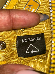 Prada Triangle Plate Re-Nylon Key Charm