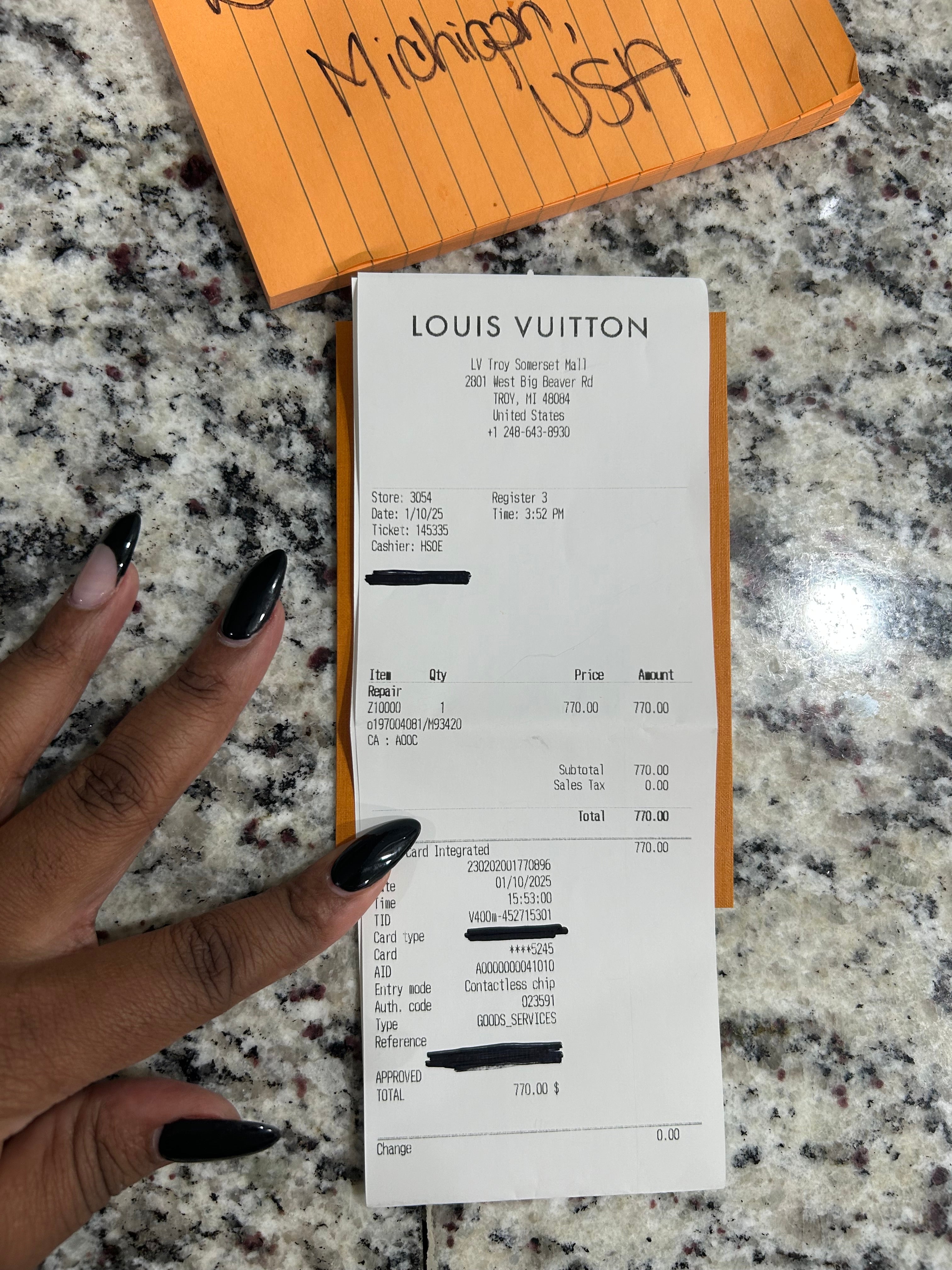 LV Lumineuse Navy Bag