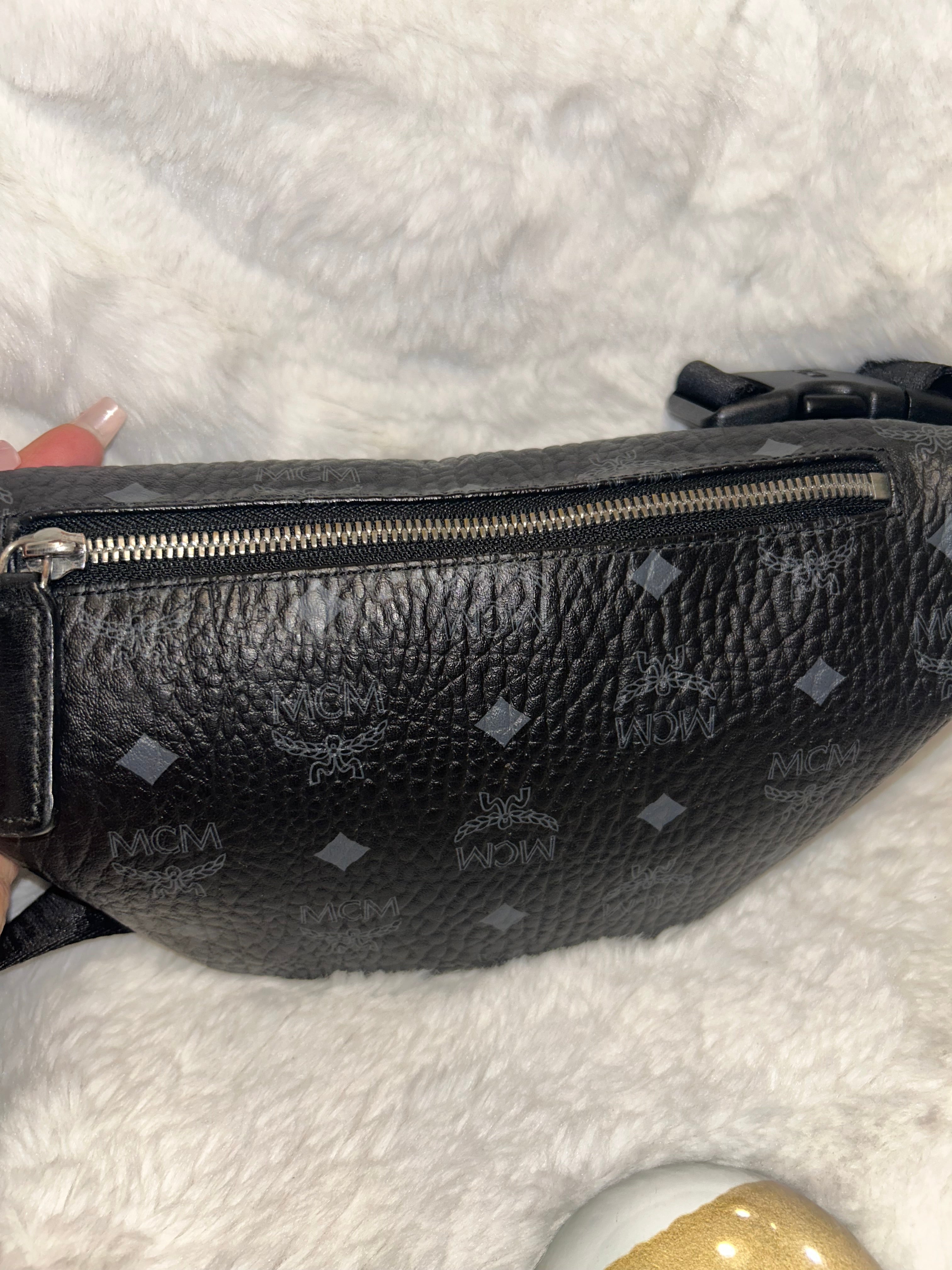 MCM Visetos Black Bumbag