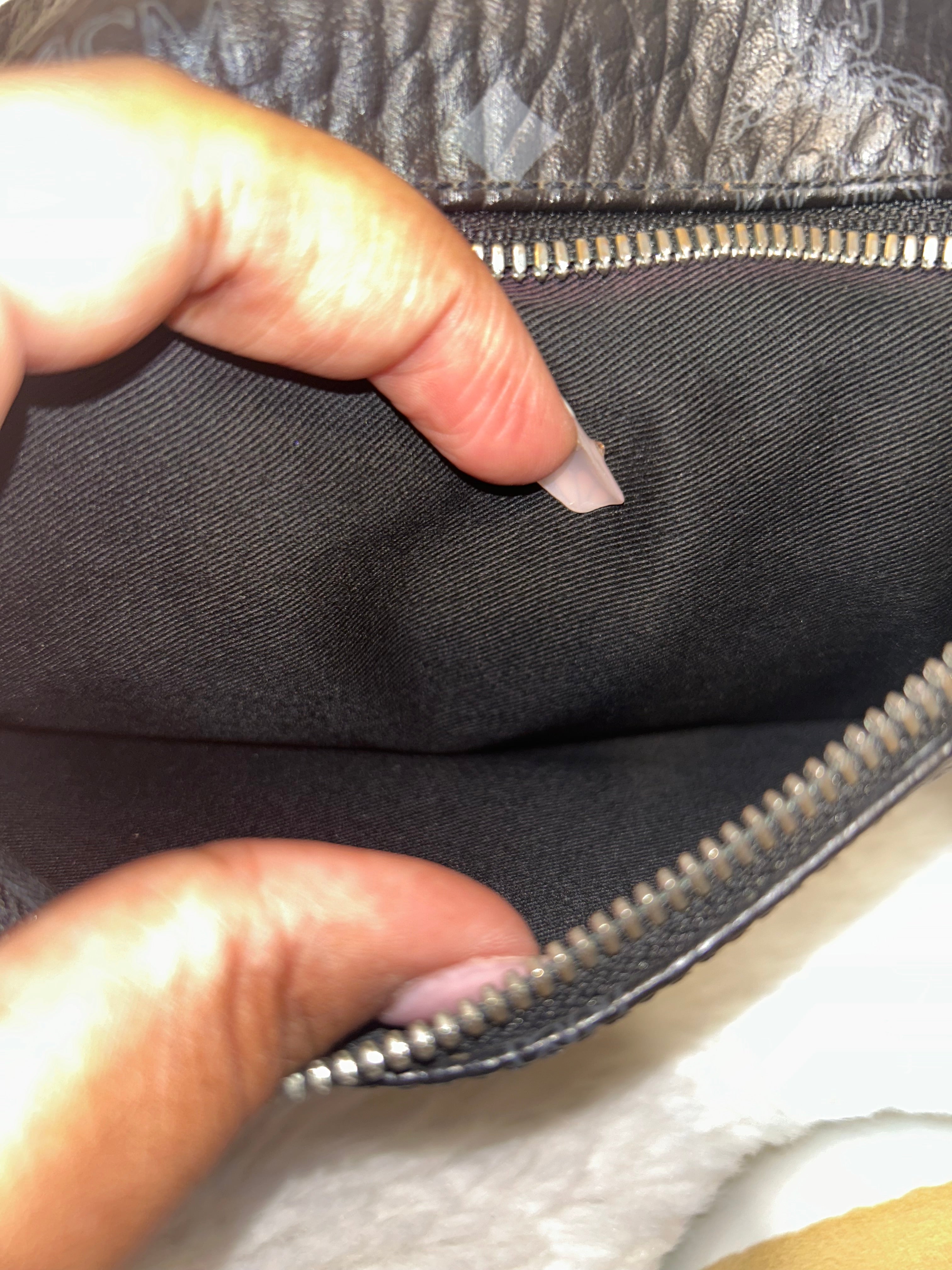 MCM Visetos Black Bumbag