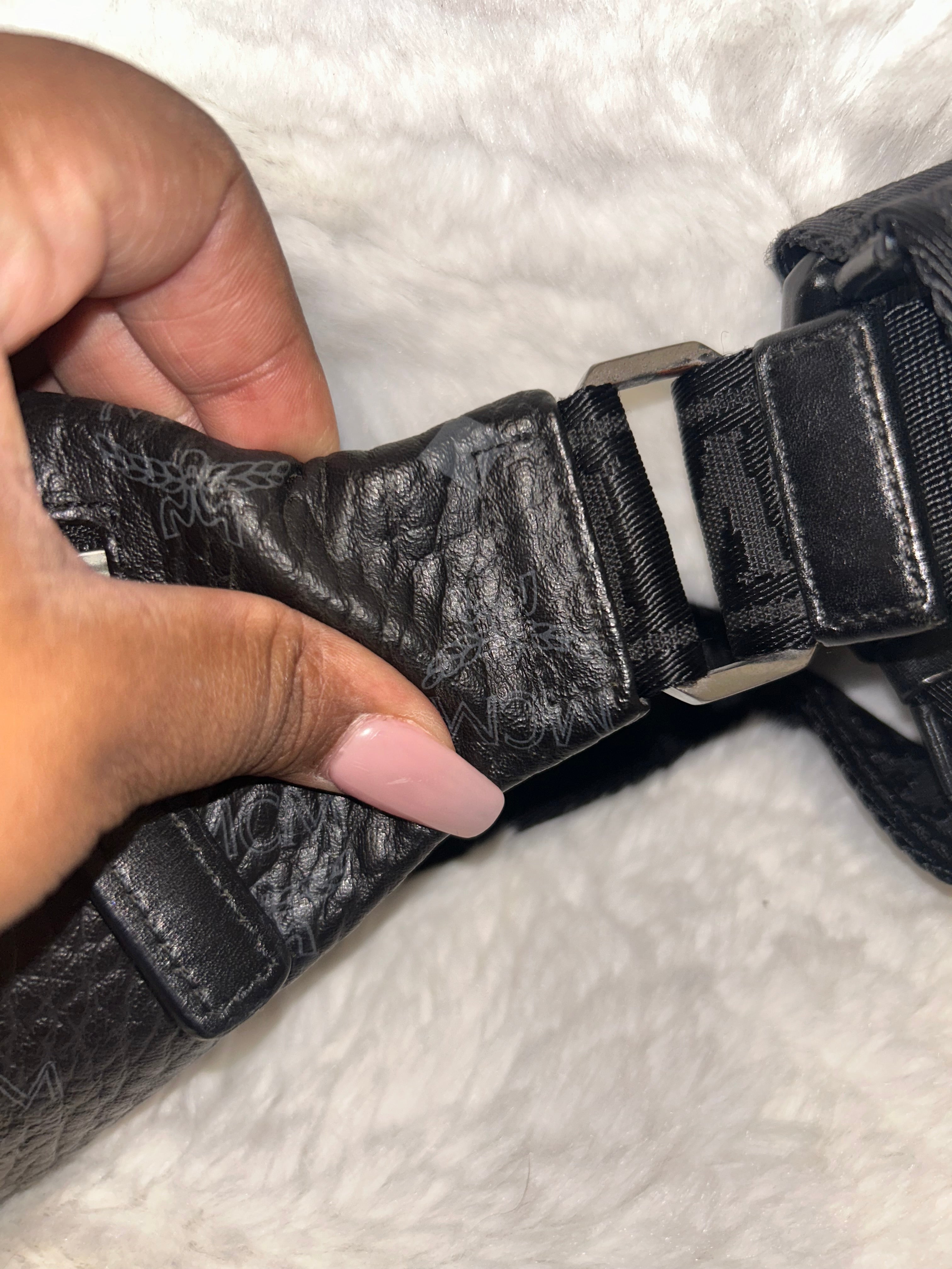 MCM Visetos Black Bumbag