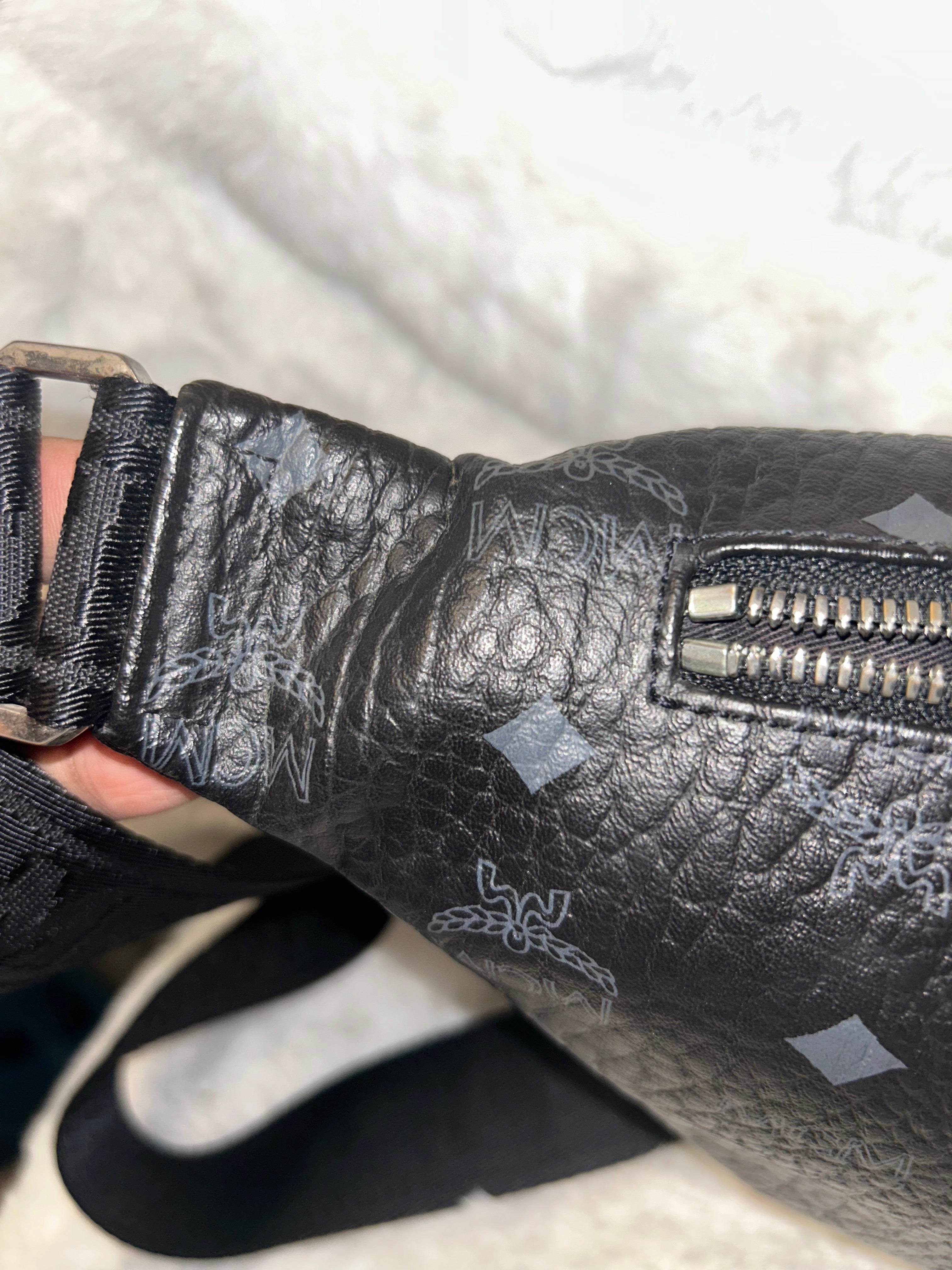 MCM Visetos Black Bumbag