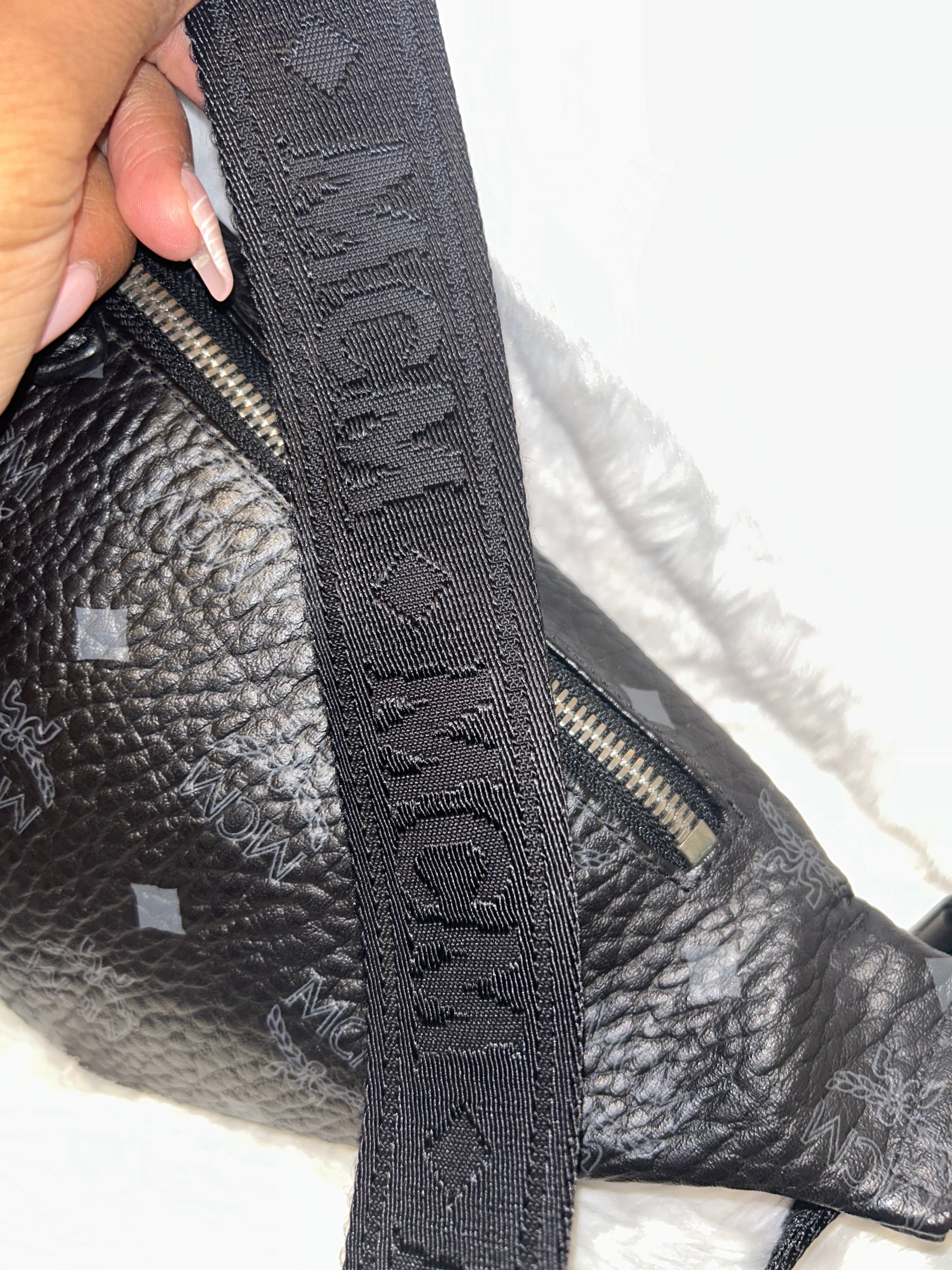 MCM Visetos Black Bumbag