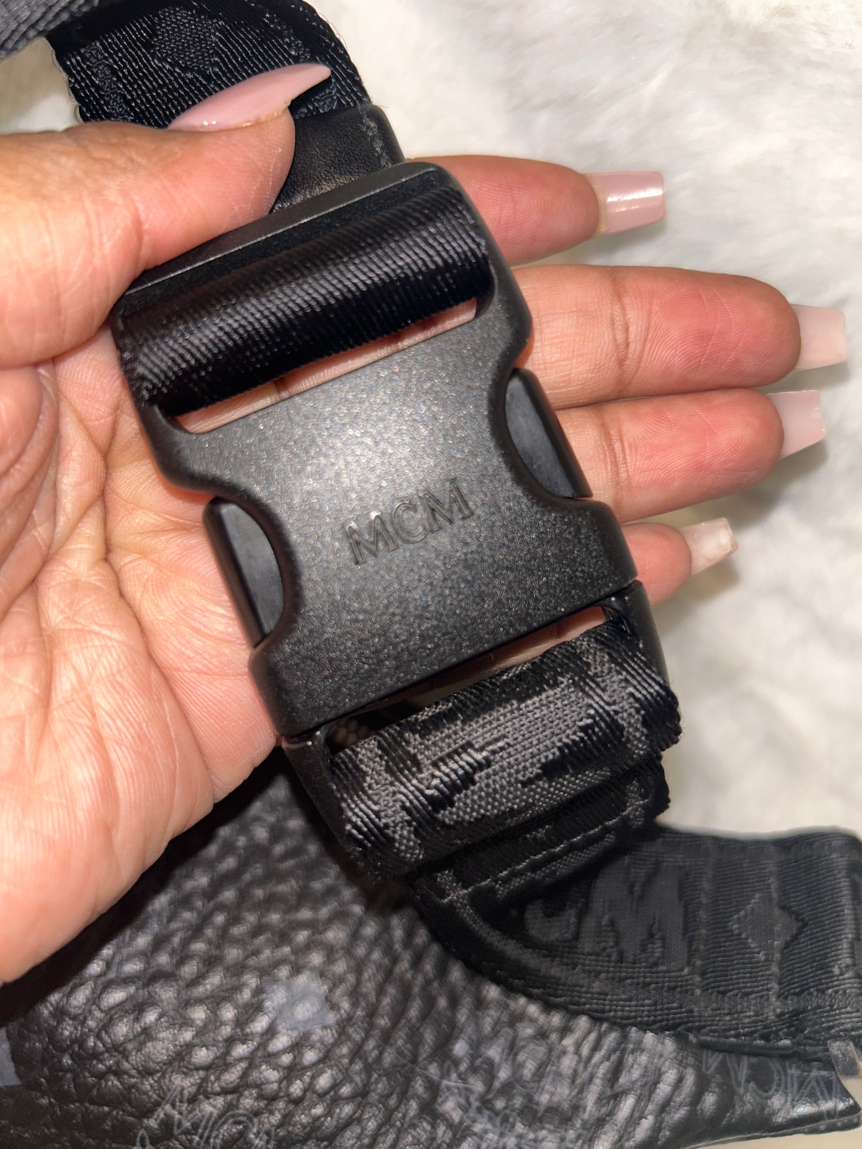 MCM Visetos Black Bumbag
