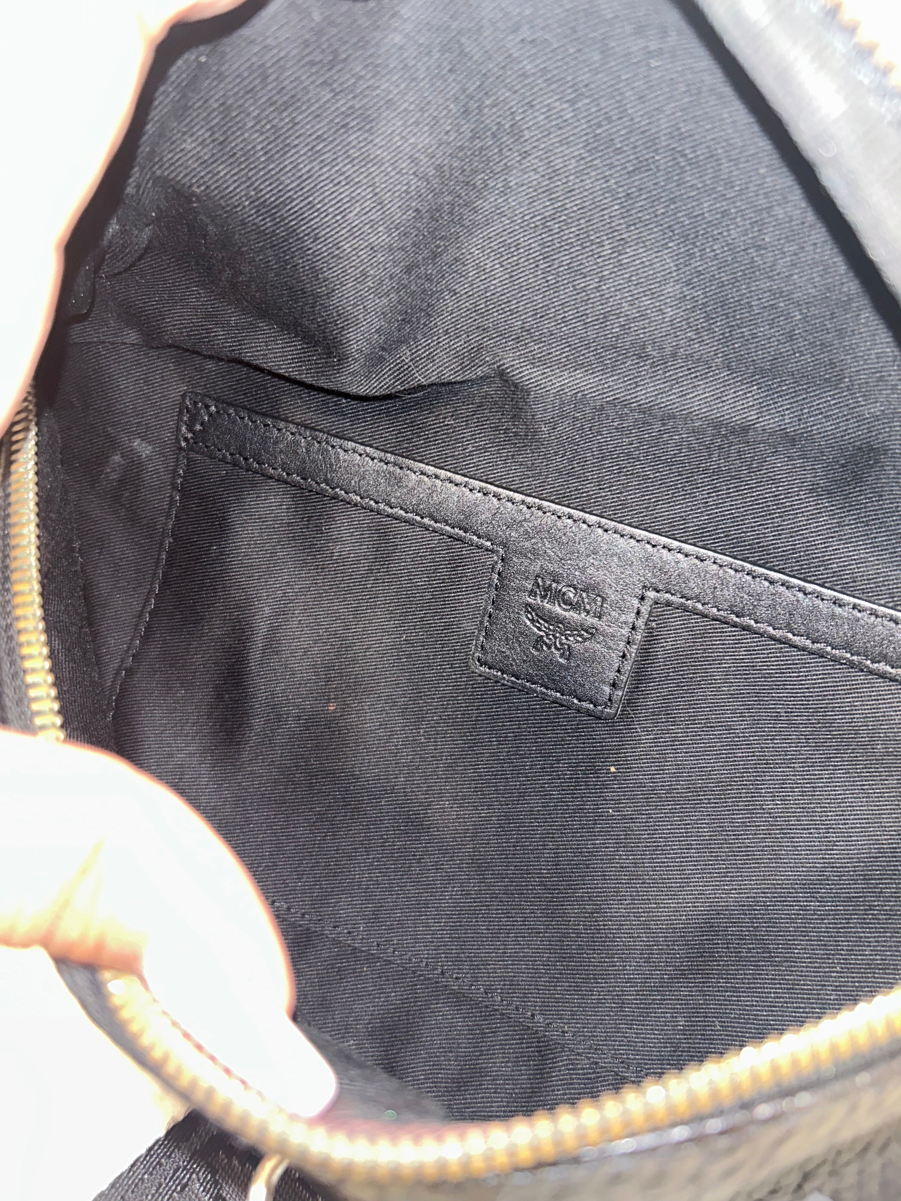 MCM Visetos Black Bumbag