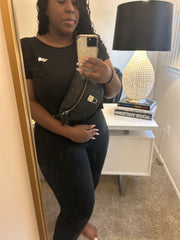 MCM Visetos Black Bumbag
