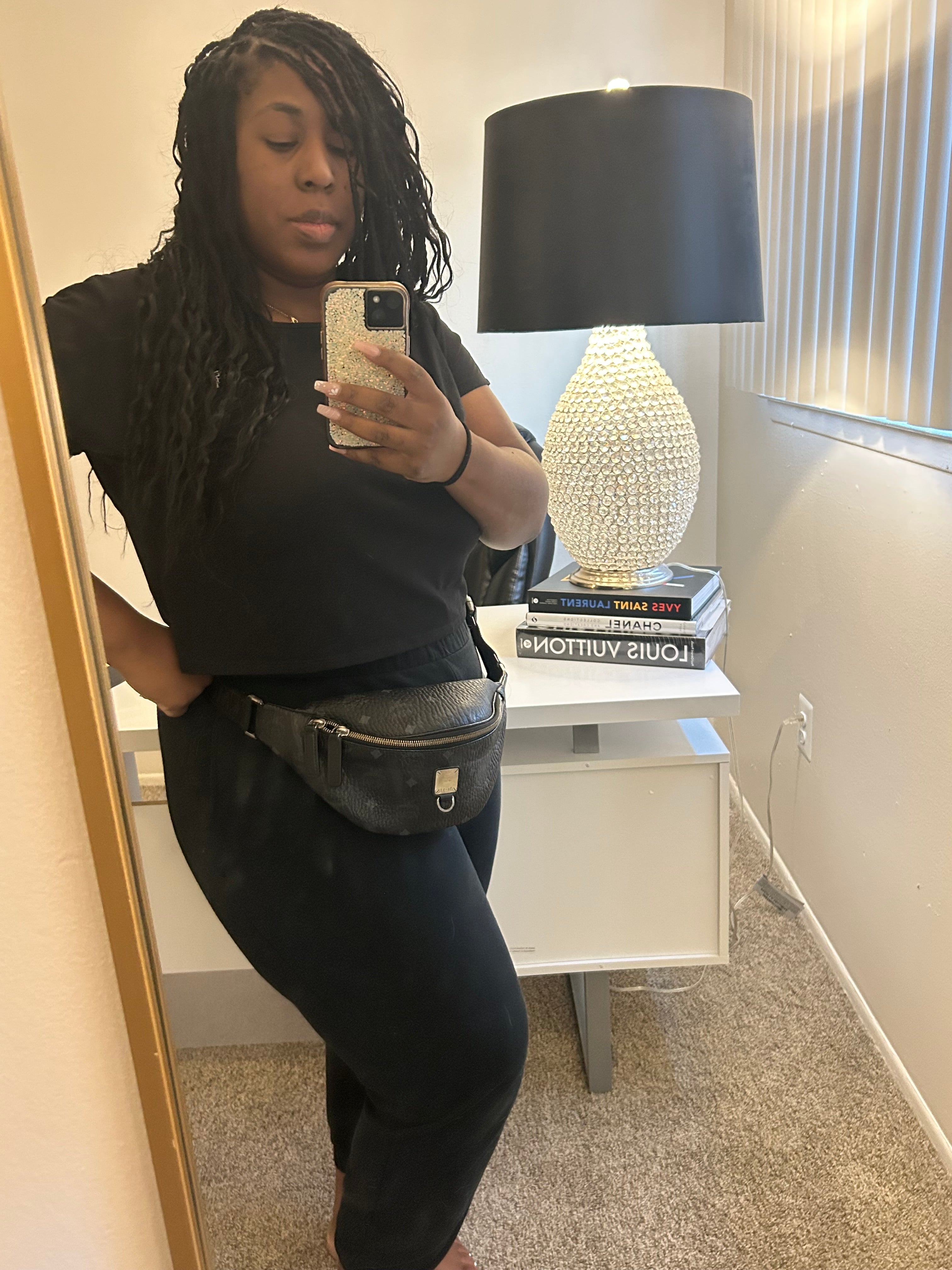 MCM Visetos Black Bumbag