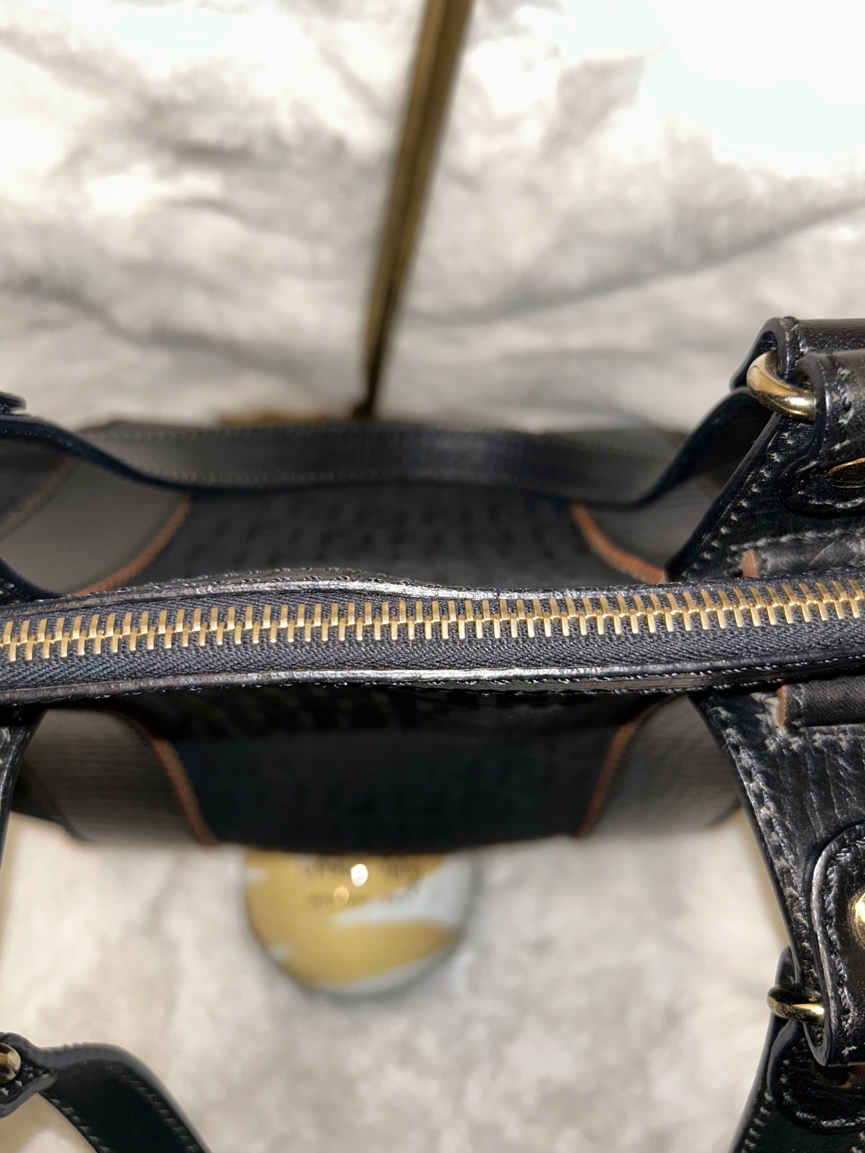 Fendi Zucchino Black Tote