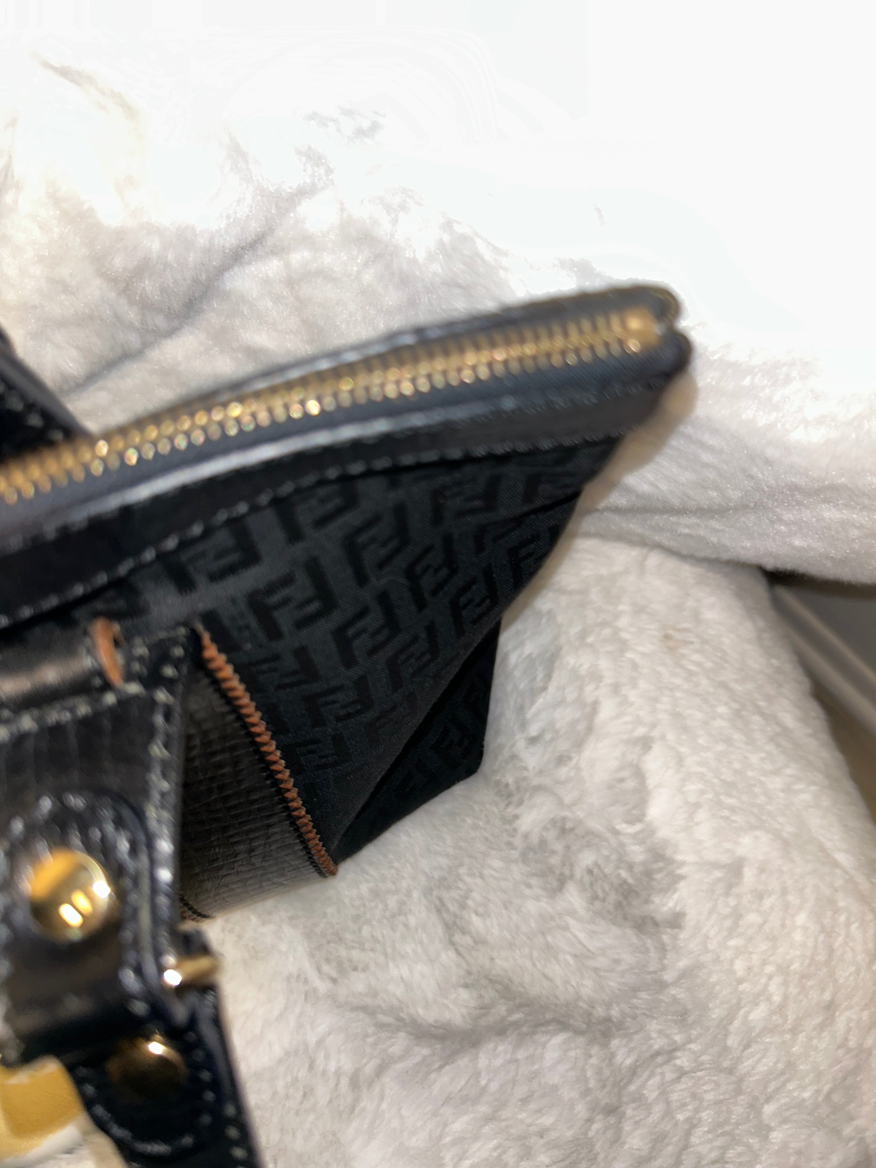 Fendi Zucchino Black Tote